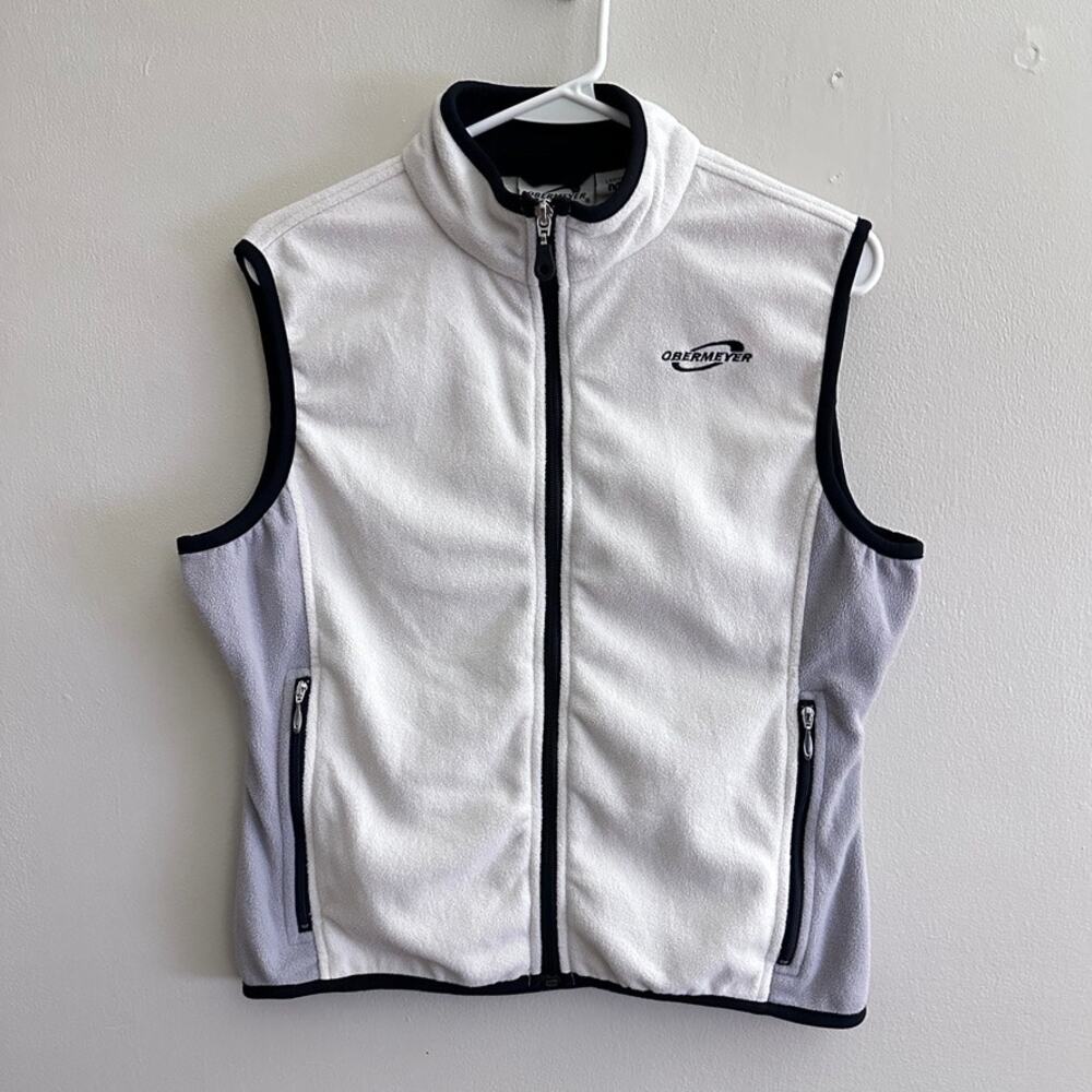 Obermeyer Fleece Vest Full Zip Sleeveless Zip Pockets Ski Snowboard Gorpcore MED